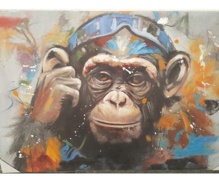 OILPAINT ART MONKEY SUNGLASSES 80X120CM