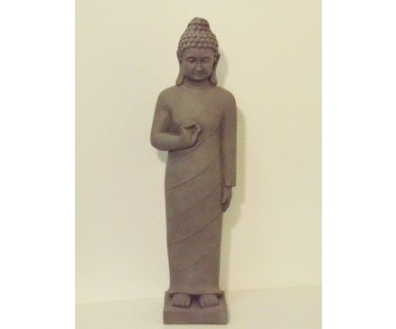 G539-G Garden staande boeddha. Hoogte : 80 cm. Granite.