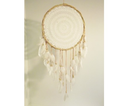 8530082 Dreamcatcher. Gehaakt. Diameter 40 cm.