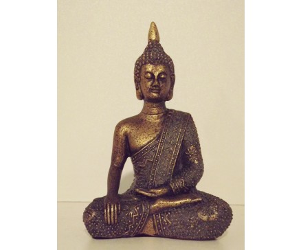 P1035548 Poly. Boeddha Thai brons 9 cm.