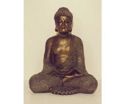 P1035551 Poly. Boeddha Japan brons large 30 cm.