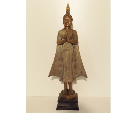 P1035530 Poly. Thai boeddha staand 70 cm.