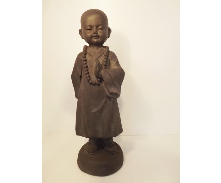 G881-DG Garden kindmonnik 1 hand hoogte 41 cm. Dark-grey.