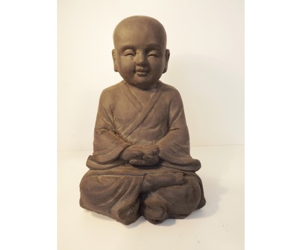 G524M-DG Garden Kindmonnik lotus small. Dark-grey. Hoogte : 25 cm. Per 2 stuks verpakt. Prijs is per 2 stuks.