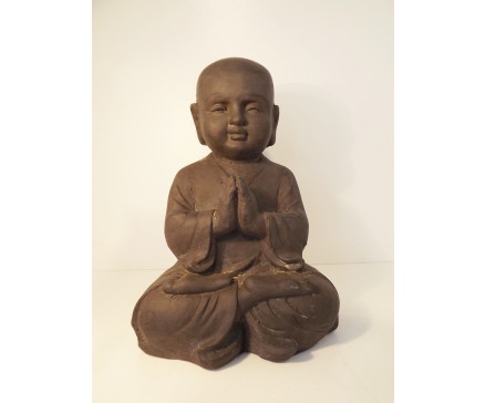 G526M-DG Garden Kindmonnik biddend small. Dark-grey. Hoogte : 25 cm. Per 2 stuks verpakt. Prijs is per 2 stuks.