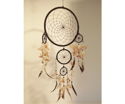 8530022 Dreamcatcher zwart. Diameter 25 cm.
