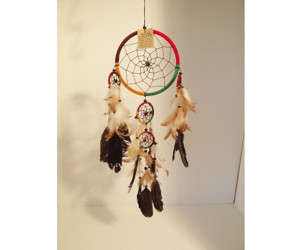 8530026 Dreamcatcher multicolor. Diameter 16 cm. Per 6 stuks verpakt. Prijs is per 6 stuks.