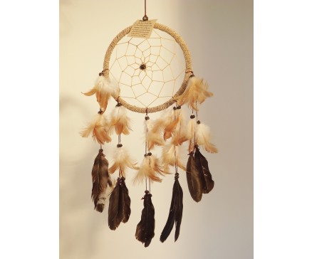8530067 Dreamcatcher touw. Diameter 16 cm. Per 6 stuks verpakt. Prijs is per 6 stuks.