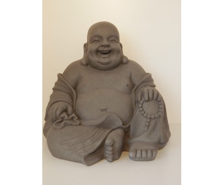 G838L-G Garden boeddha lucky. Hoogte : 41 cm. Granite.