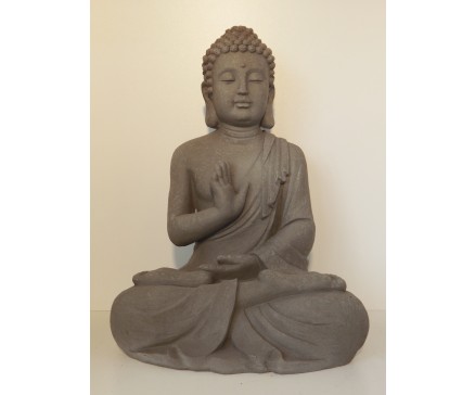 G817XL-G Garden boeddha abhayamudra. Hoogte : 74 cm. Granite.