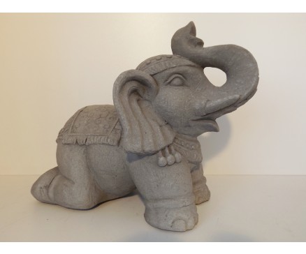 G969-G Garden olifant. Hoogte : 40 cm. Granite.