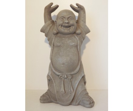 G660M-G Garden hotei medium. Hoogte : 44 cm. Granite.