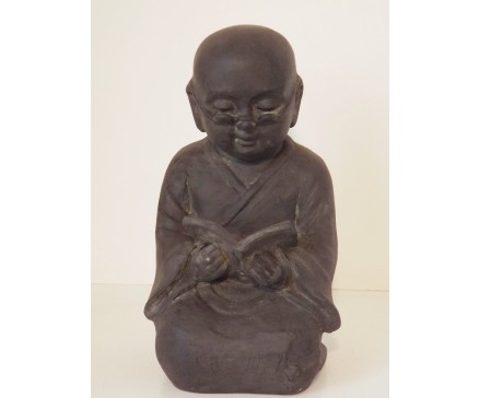 G525M-DG Garden Kindmonnik lezend small. Dark-grey. Hoogte : 25 cm. Per 2 stuks verpakt. Prijs is per 2 stuks.