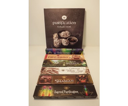 W8355307 Wierook giftset "purification collection" nette verpakking met 6 pakjes à 15 gram (afbeelding van de verpakking kan afwijken van het te leveren product).