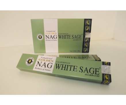 W8355210 Wierook. Golden Nag White Sage. Box met 12 pakjes (afbeelding van de verpakking kan afwijken van het te leveren product).