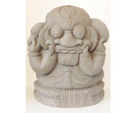 G1539-G Garden Ganesha XL. H x B : 65 x 54 cm. Granite.