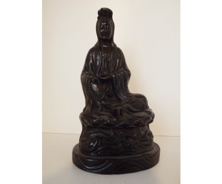 CD0047 Resin Kwan Yin Hoogte 22 cm.