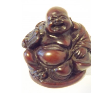 CD0280 Resin lucky boeddha mini. Hoogte : 3 cm. Per 5 stuks verpakt. Prijs is per 5 stuks.