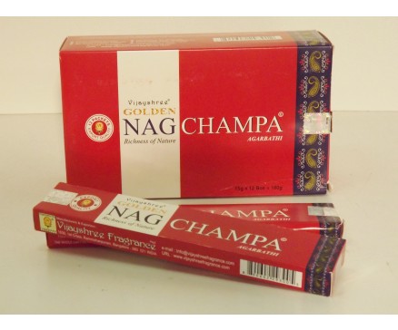 W8355202 Wierook Nag Champa Gold. Box met 12 pakjes (afbeelding van de verpakking kan afwijken van het te leveren product).