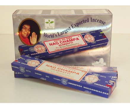 W8355201 Wierook Nag Champa Original. Box met 12 pakjes (afbeelding van de verpakking kan afwijken van het te leveren product).