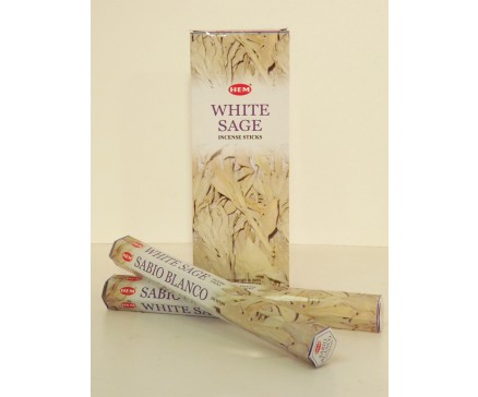 W8355106 Wierook Hexa White Sage. Box met 6 pakjes (afbeelding van de verpakking kan afwijken van het te leveren product).