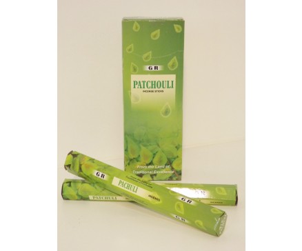 W8355108 Wierook Hexa Patchouli. Box met 6 pakjes (afbeelding van de verpakking kan afwijken van het te leveren product).