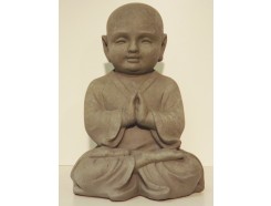 G526-G Garden kindmonnik biddend. Hoogte : 40 cm. Granite.