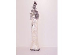 P1035142 Poly. Africa. Vrouw met vaas hoogte 52 cm.