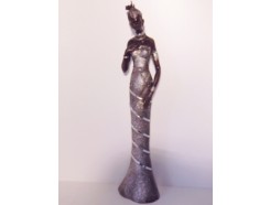 P1035159 Poly. Africa. Afrikaanse dame large. Hoogte : 85 cm.