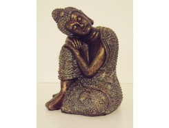 P1035547 Poly. Sleeping boeddha brons xs 11 cm.