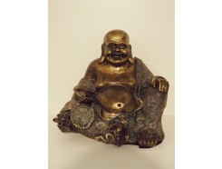 P1035552 Poly. Boeddha lucky brons large 27 cm.