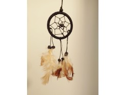8530019 Dreamcatcher zwart. Diameter 6 cm. Per 12 stuks verpakt. Prijs is per 12 stuks.