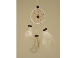 8530071 Dreamcatcher. White 6 cm. diameter. Per 12 stuks verpakt. Prijs is per 12 stuks.