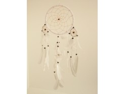 8530072 Dreamcatcher. White 16 cm. diameter. Per 6 stuks verpakt. Prijs is per 6 stuks.