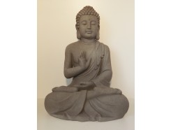 G817L-G Garden boeddha abhayamudra. Hoogte 60 cm. Granite.