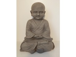 G524M-G Garden Kindmonnik lotus small. Granite. Hoogte : 25 cm. Per 2 stuks verpakt. Prijs is per 2 stuks.