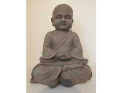 G524-G Garden kindmonnik "lotus". Hoogte : 40 cm. Granite.