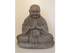 G538L-G Garden biddende boeddha. Hoogte : 53 cm. Granite.