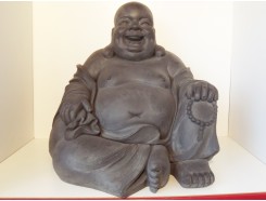 G838XL-DG Garden boeddha lucky XL. Hoogte : 61 cm. Dark-grey.