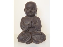 G526-DG Garden kindmonnik biddend. Hoogte : 40 cm. Dark-grey.