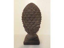 G541-DG Garden pineapple/ananas. Hoogte : 50 cm. Dark-grey.