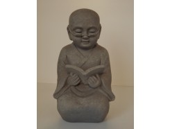 G525M-G Garden Kindmonnik lezend small. Granite. Hoogte : 25 cm. Per 2 stuks verpakt. Prijs is per 2 stuks.