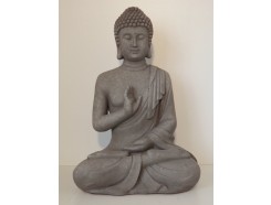 G817M-G Garden boeddha abhayamudra medium. Hoogte : 40 cm. Granite.