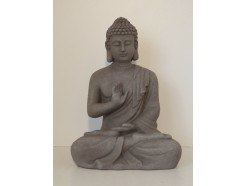 G817S-G Garden boeddha abhayamudra small. Hoogte 30 cm. Granite.