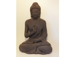 G817XL-DG Garden boeddha abhayamudra Extra-large. Hoogte : 74 cm. Dark-grey.