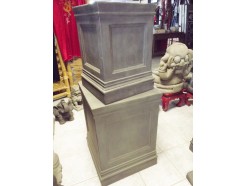 G461-G Garden set van 2 pilaren/sokkels 40x40x57 cm. en 52x52x75 cm. Granite. Prijs is per set.